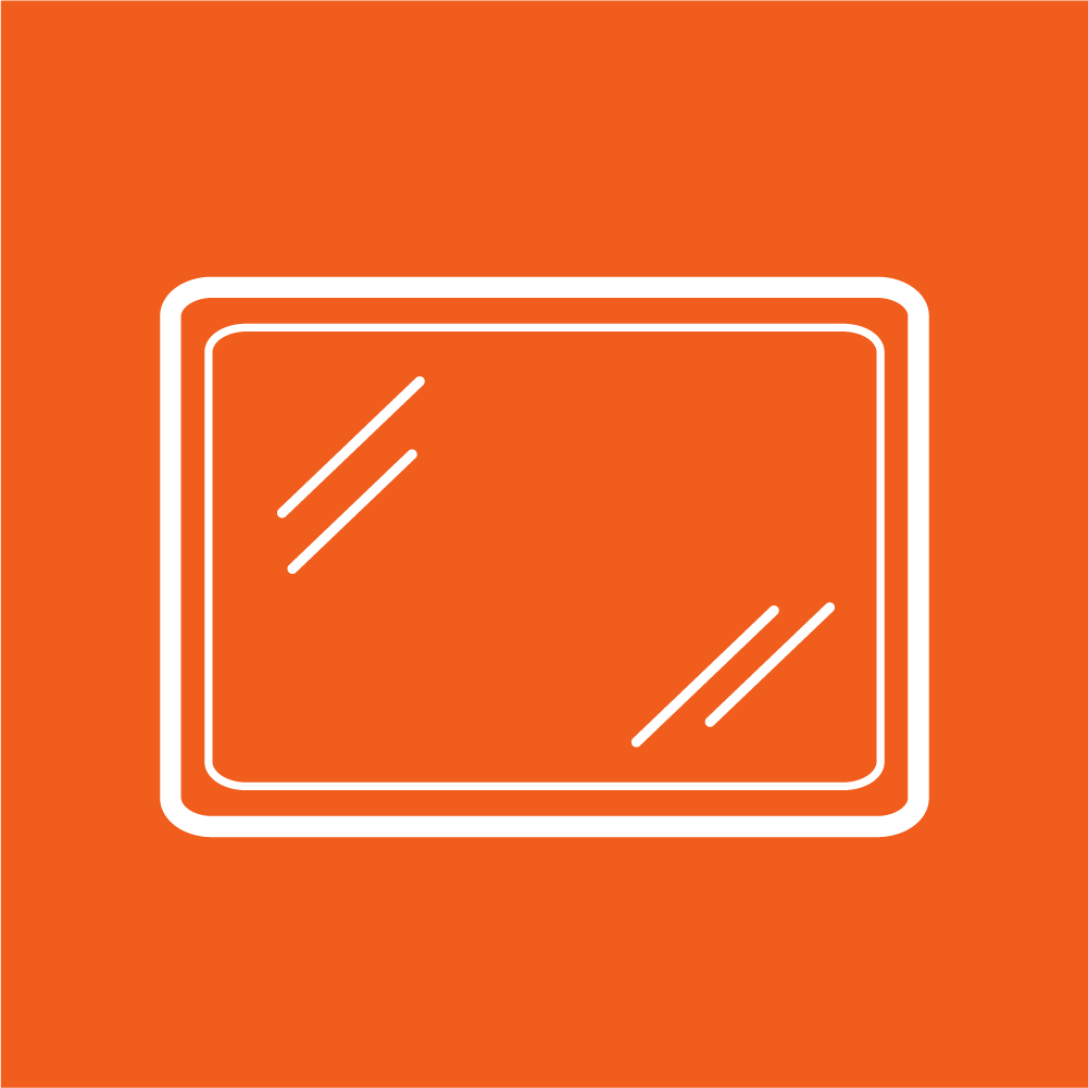 High-quality mirror glass for residential and commercial spaces.