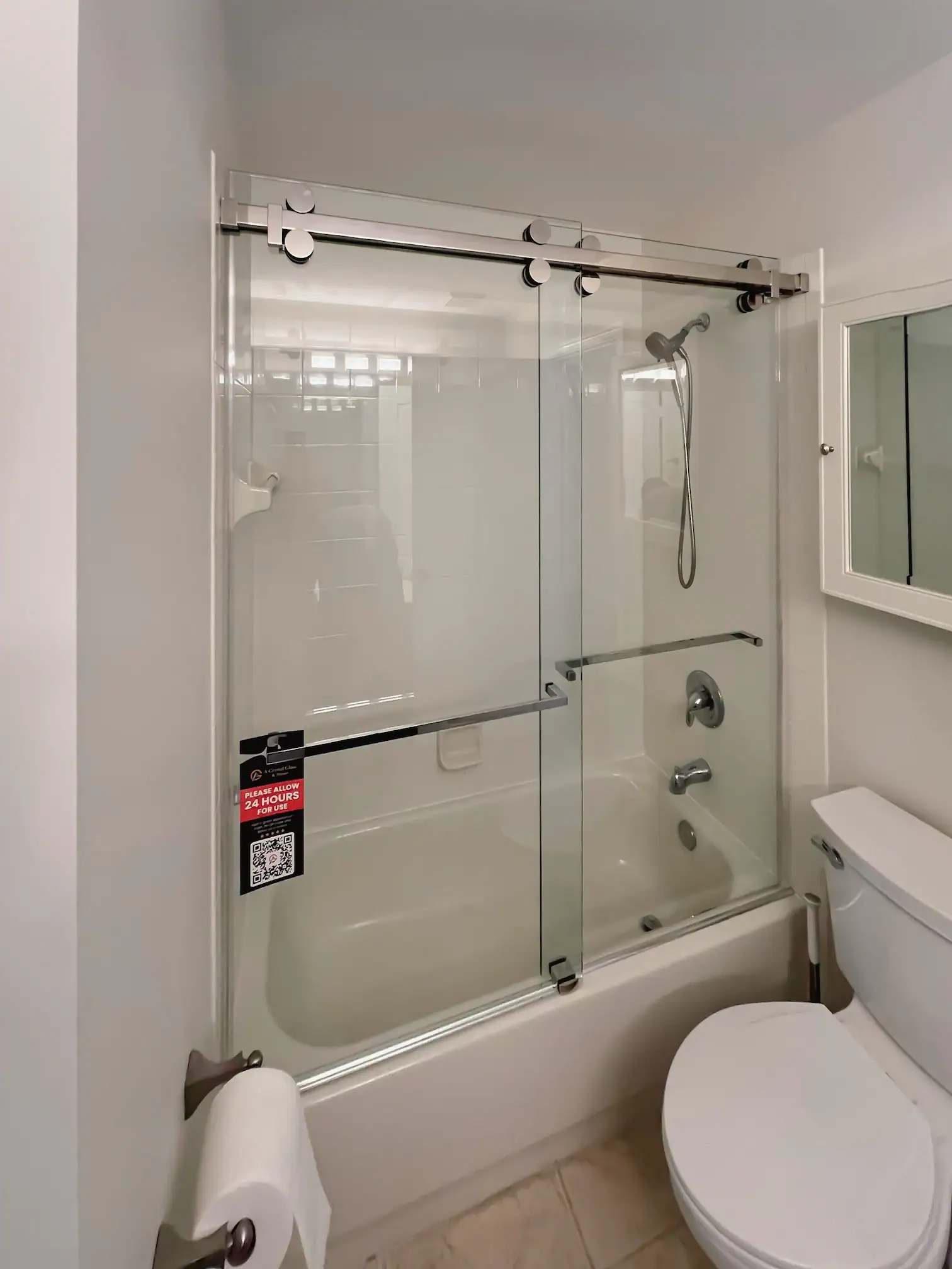 Cambridge Shower Door in Kesington Way Residence