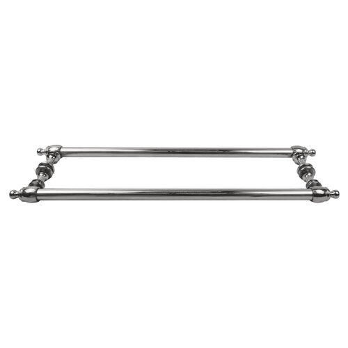 High-quality stainless steel towel bar for bathrooms and kitchens. Durable, sleek design for modern spaces.