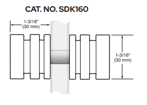 High-quality crystal glass connector for mirrors and architectural projects. Durable, clear, and precision-cut.