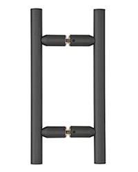 Black glass and mirror handle for doors and furniture. High-quality, stylish design for enhanced home decor.