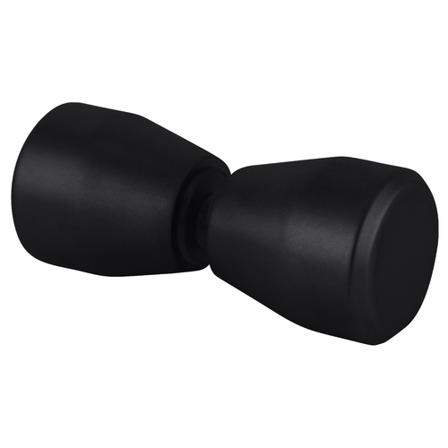 Black glass and mirror accessory with sleek finish for home décor and interior design.