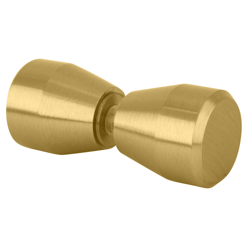 Brass door handle for glass doors, sleek and stylish design.