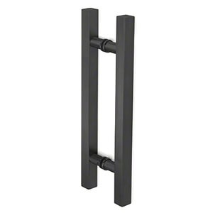 High-quality black glass door handle for modern cabinets and furniture. Durable and stylish.