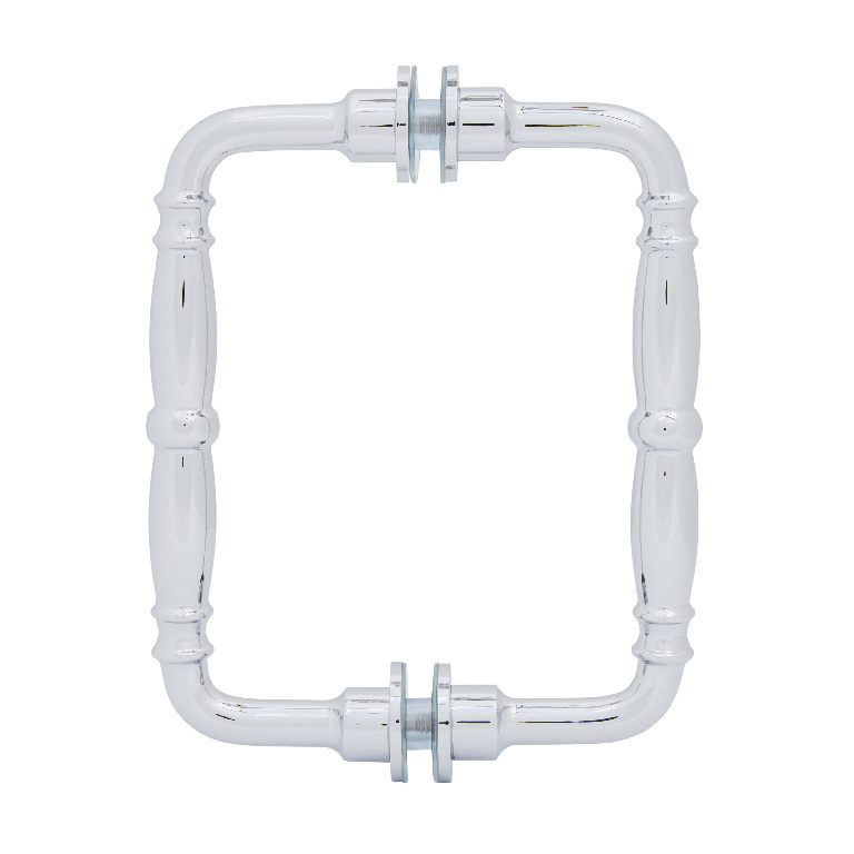 Elegant polished glass door handle, perfect for mirrors and furniture. Stylish and durable for home decor.