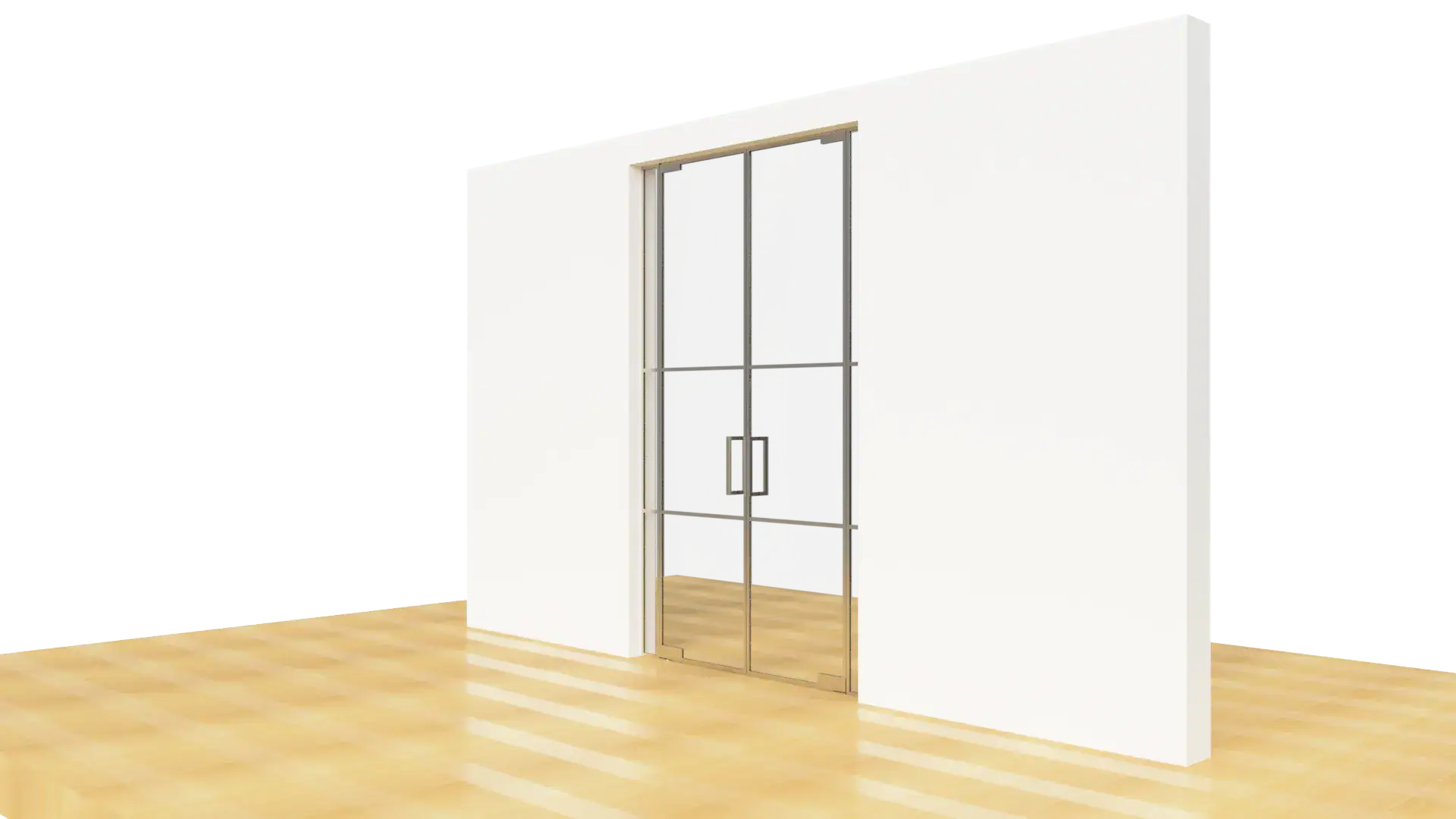 Elegant glass and mirror door for interior spaces. Perfect for enhancing home decor and natural light.