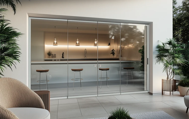 Frameless Sliding Wall