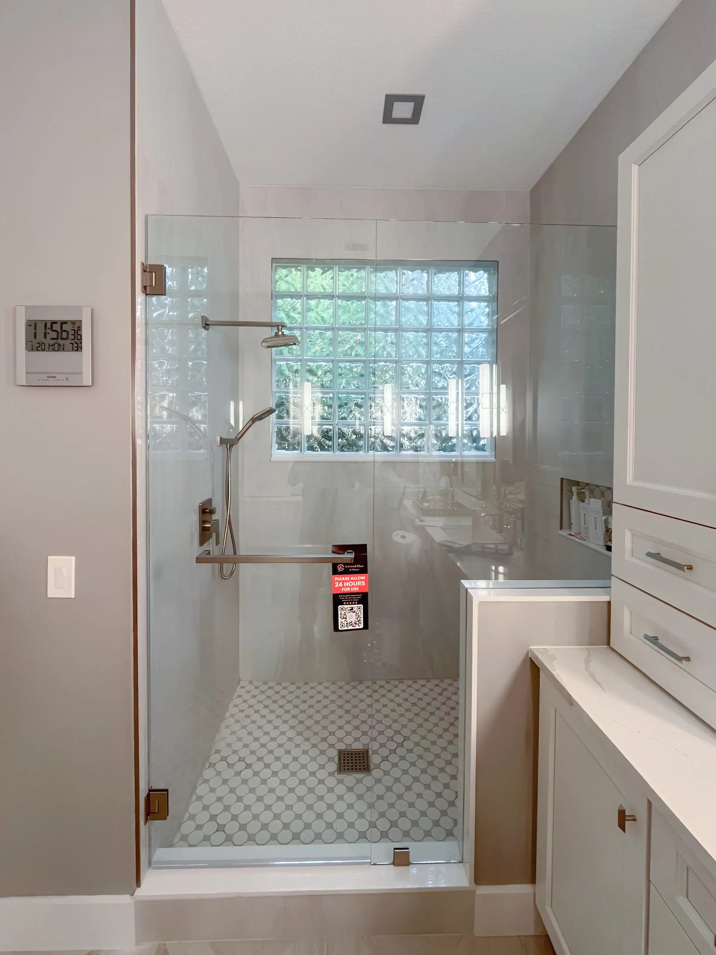 Shower Enclosure at Canterbury Dr Residence