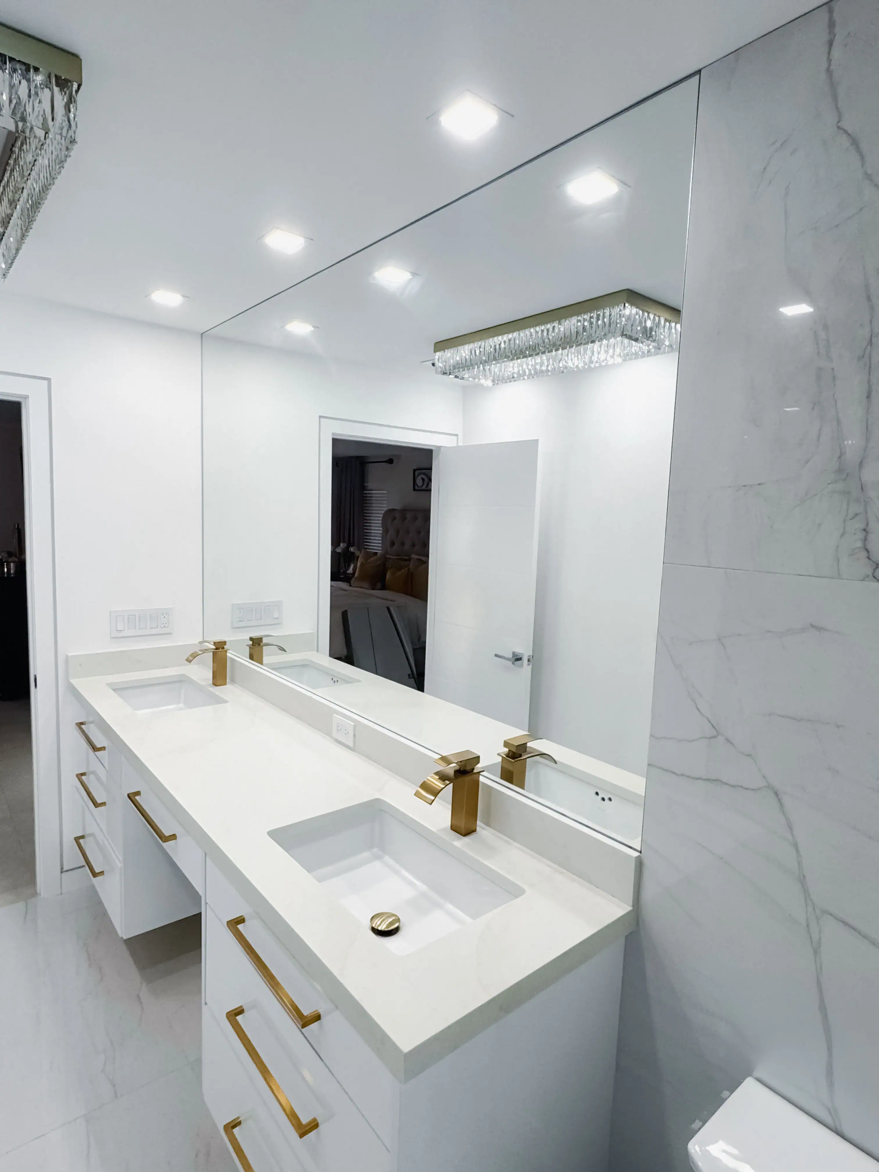 Custom Mirror at 86th St N Residence