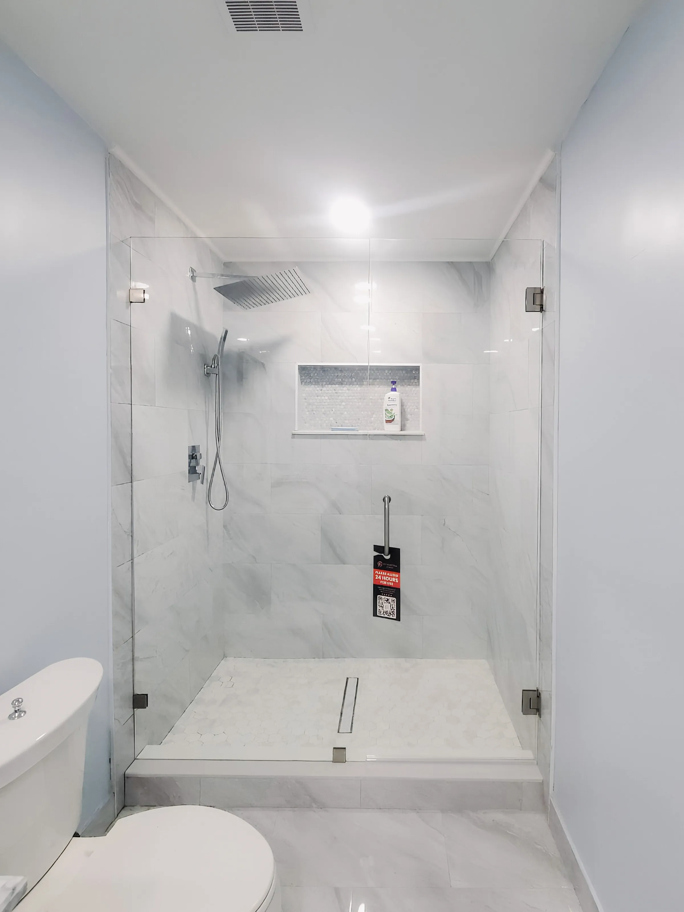 Shower Enclosure at 150th Court N Residence