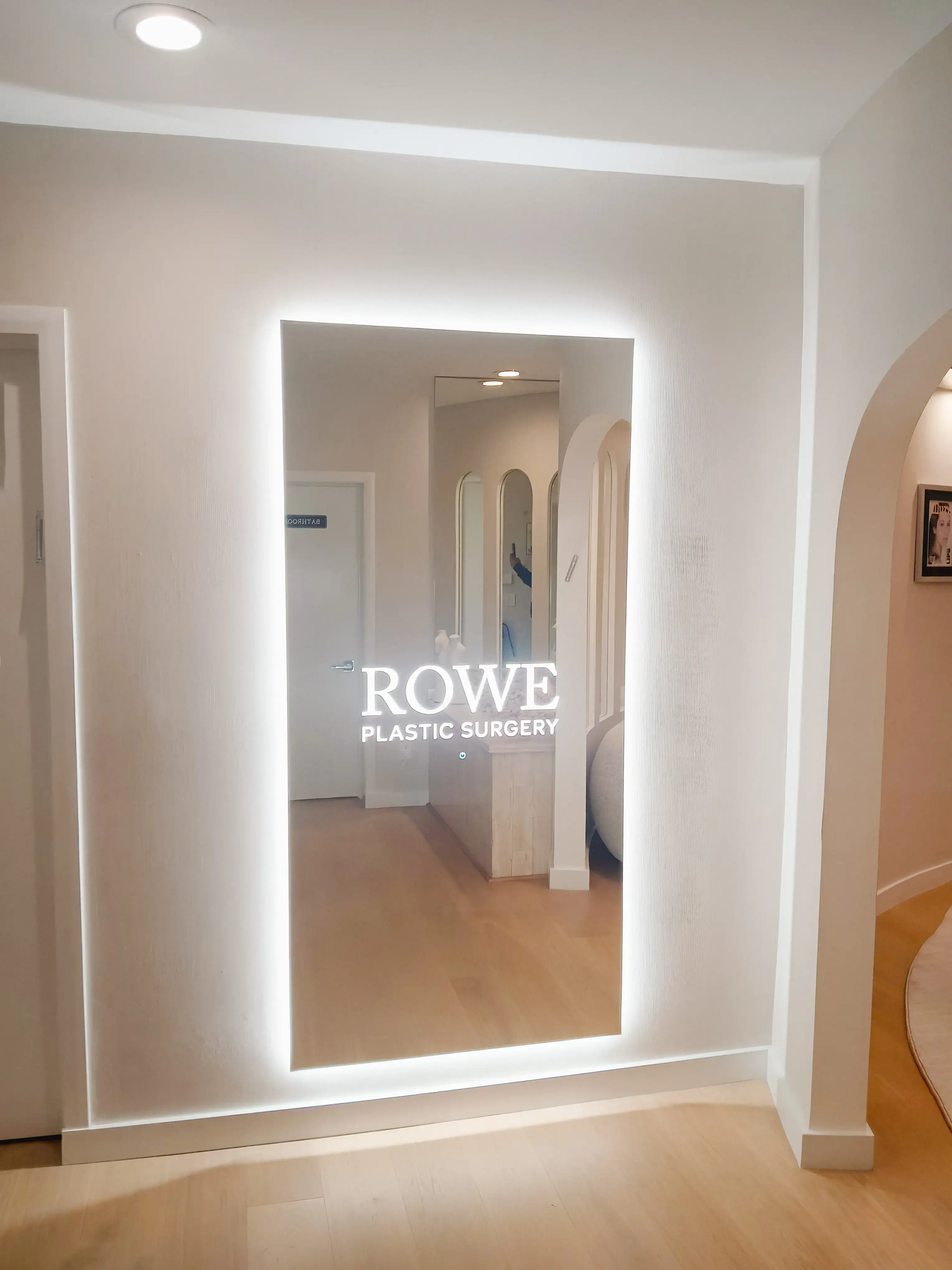 Custom Mirror at Bradley Pl Office