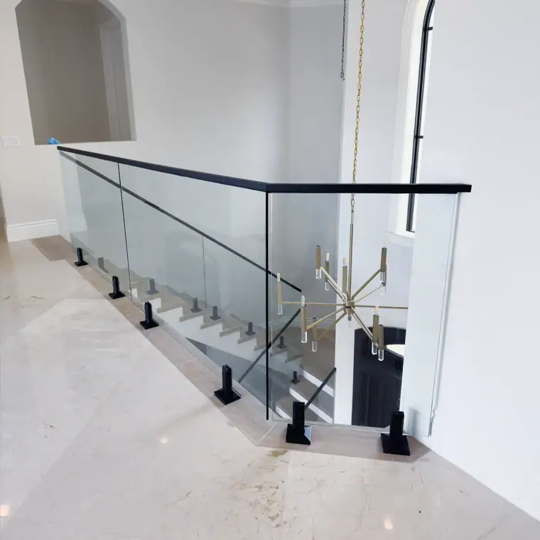 Glass railing for balustrade 2
