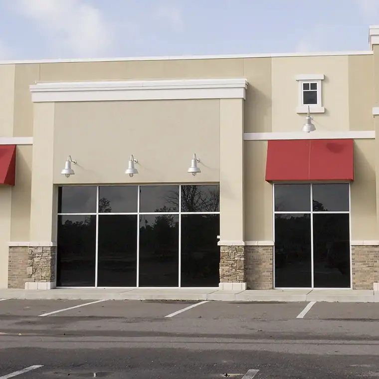 High-quality glass and mirror installation for commercial buildings.