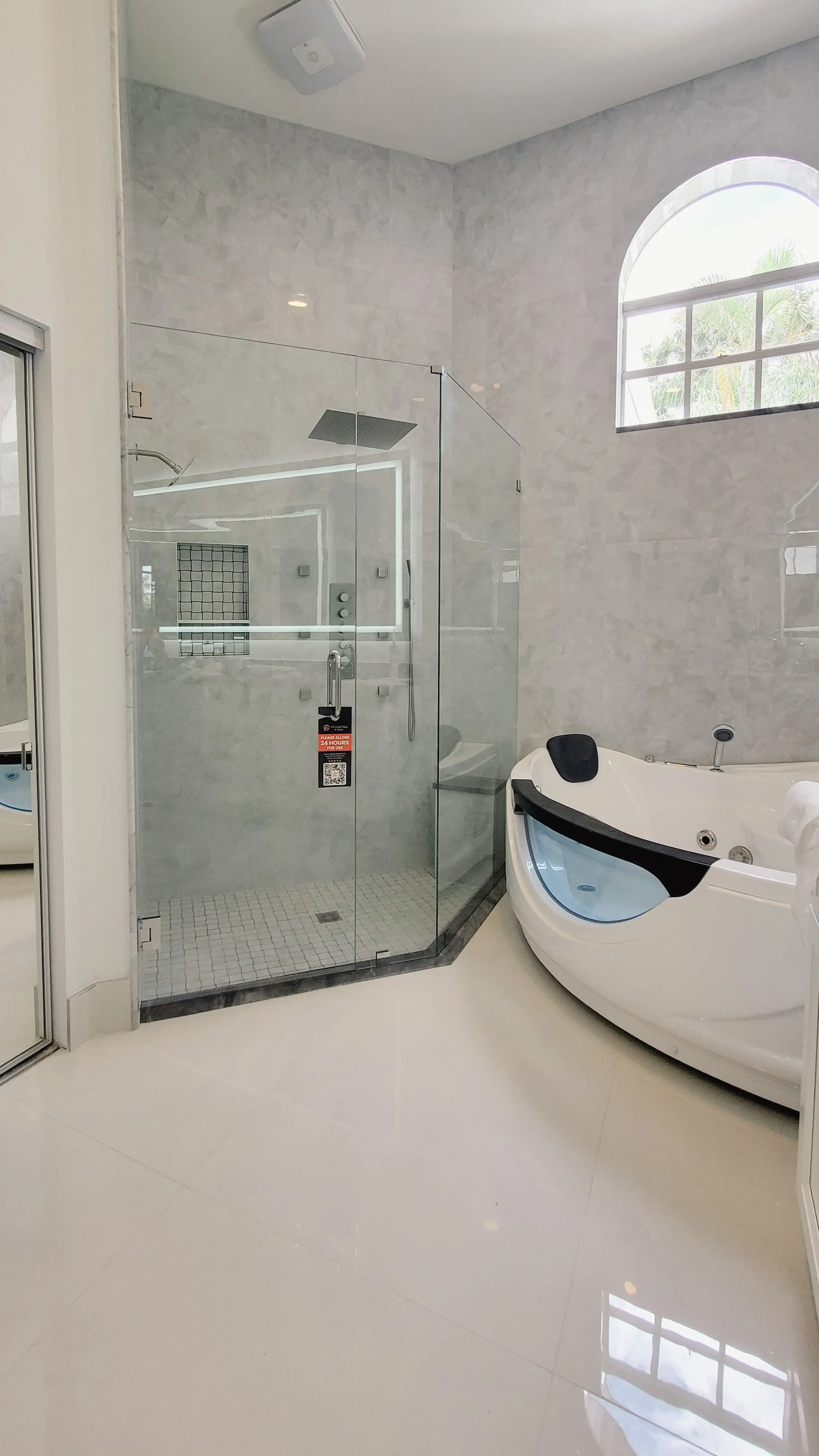 Shower Door | Oak Knoll Drive Residence