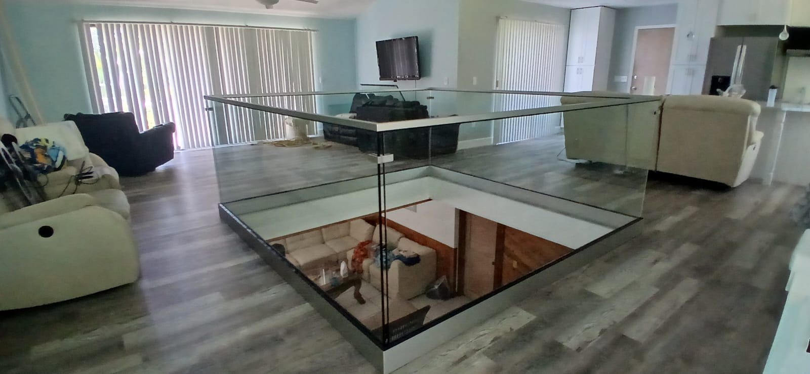 Glass Railing | Southeast Oakland Street Residence