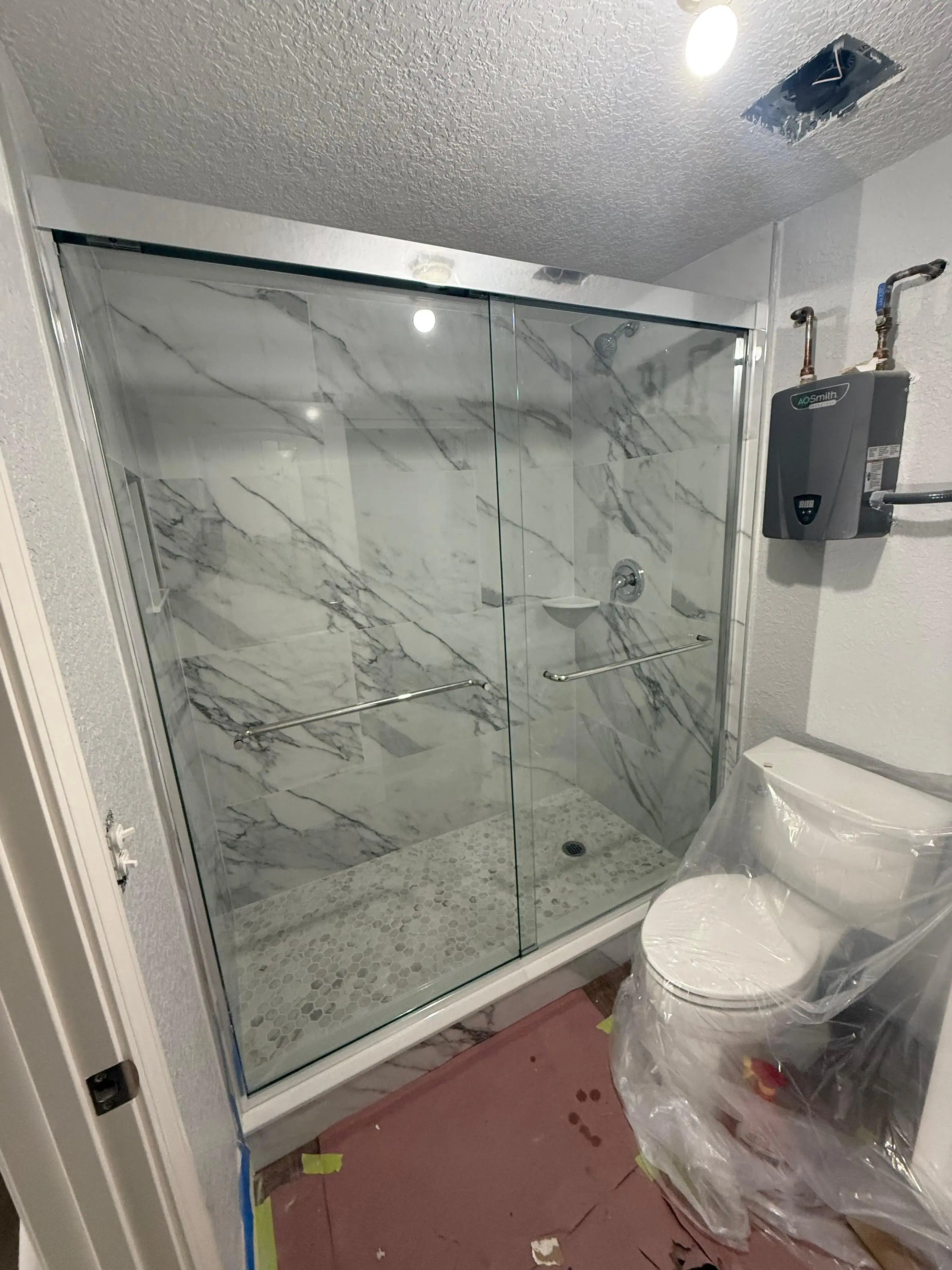 Shower Enclosure | SW 11th Avenue Residence