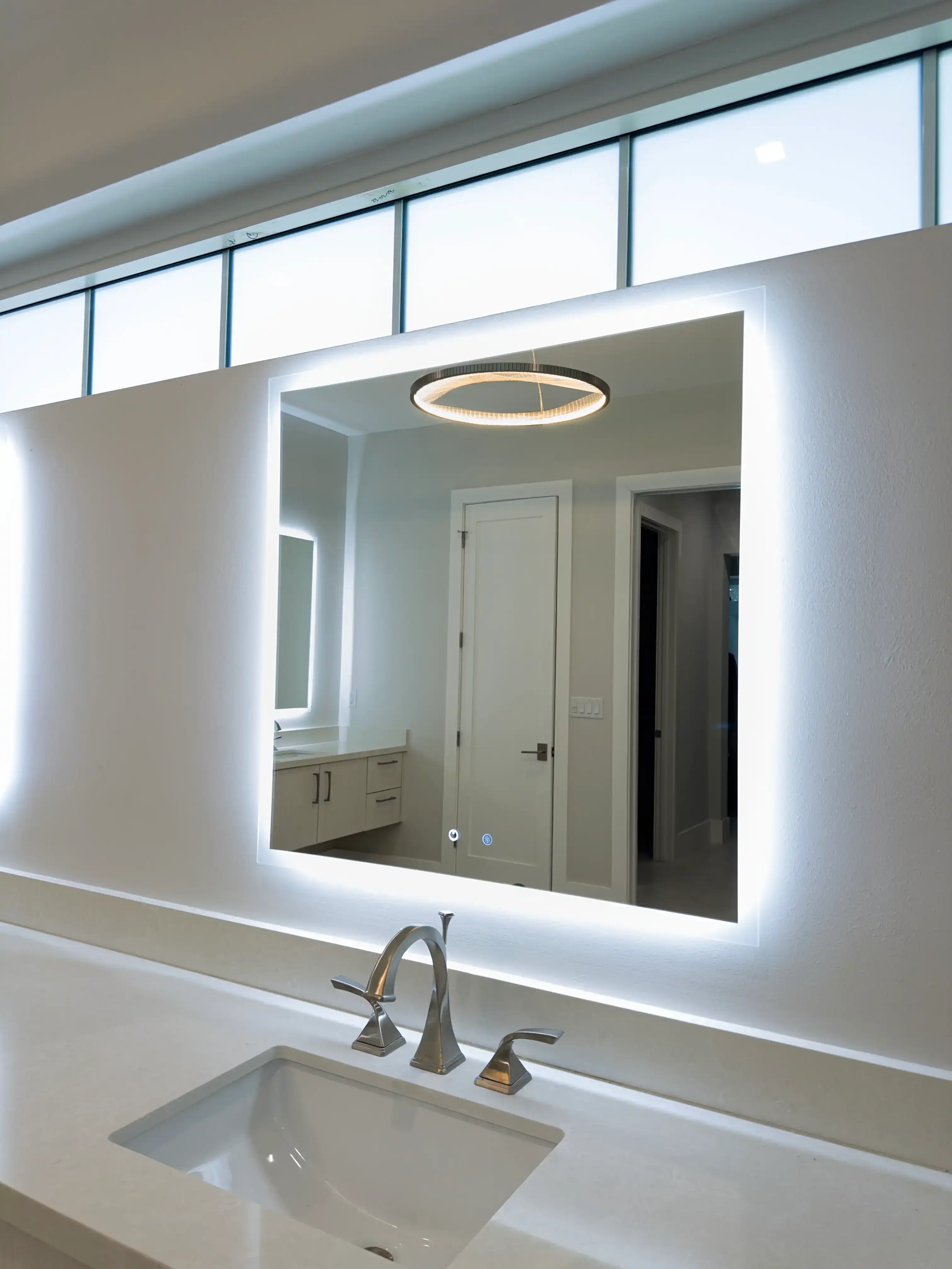 LED Mirrors | Holly Lane Residence