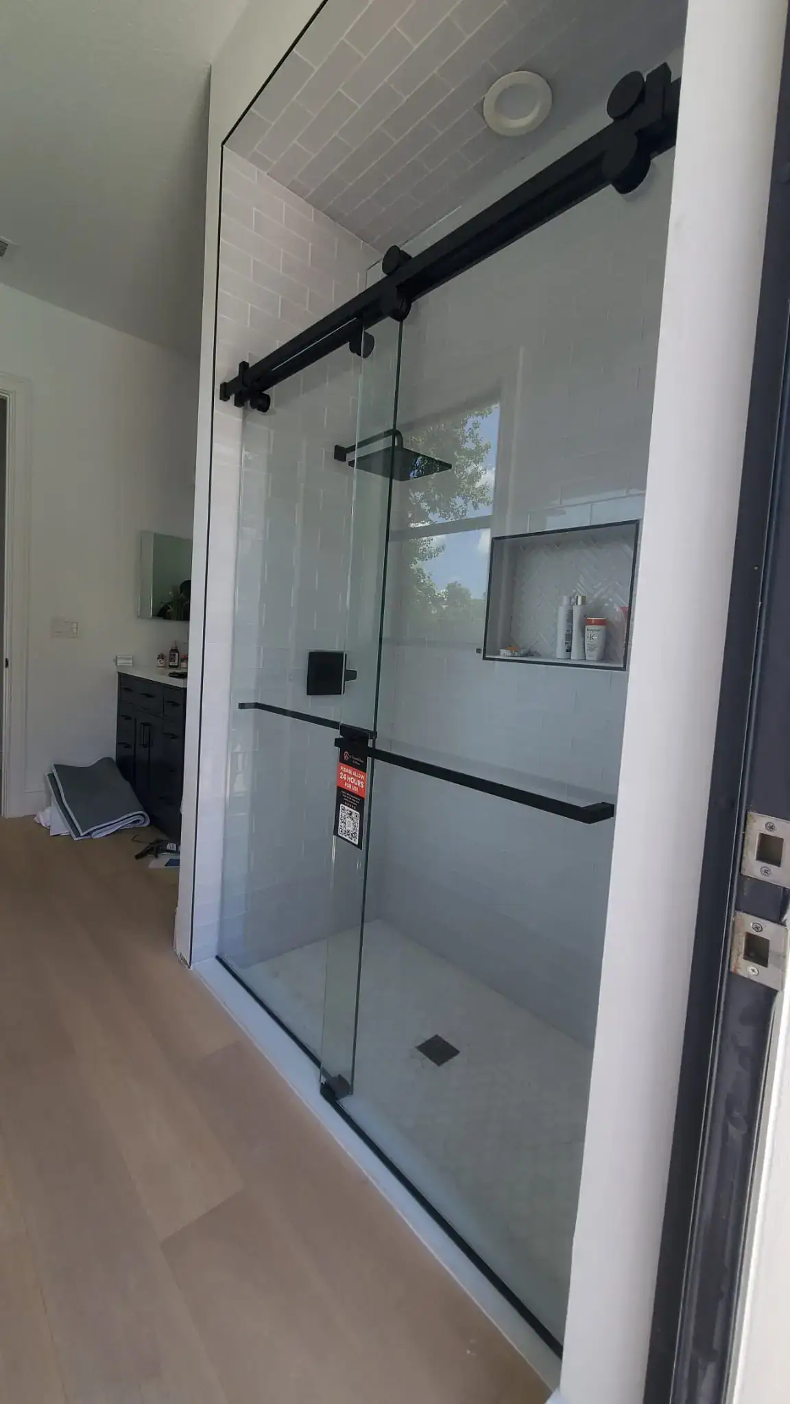 Shower Enclosure | Woodslanding Trail Residence