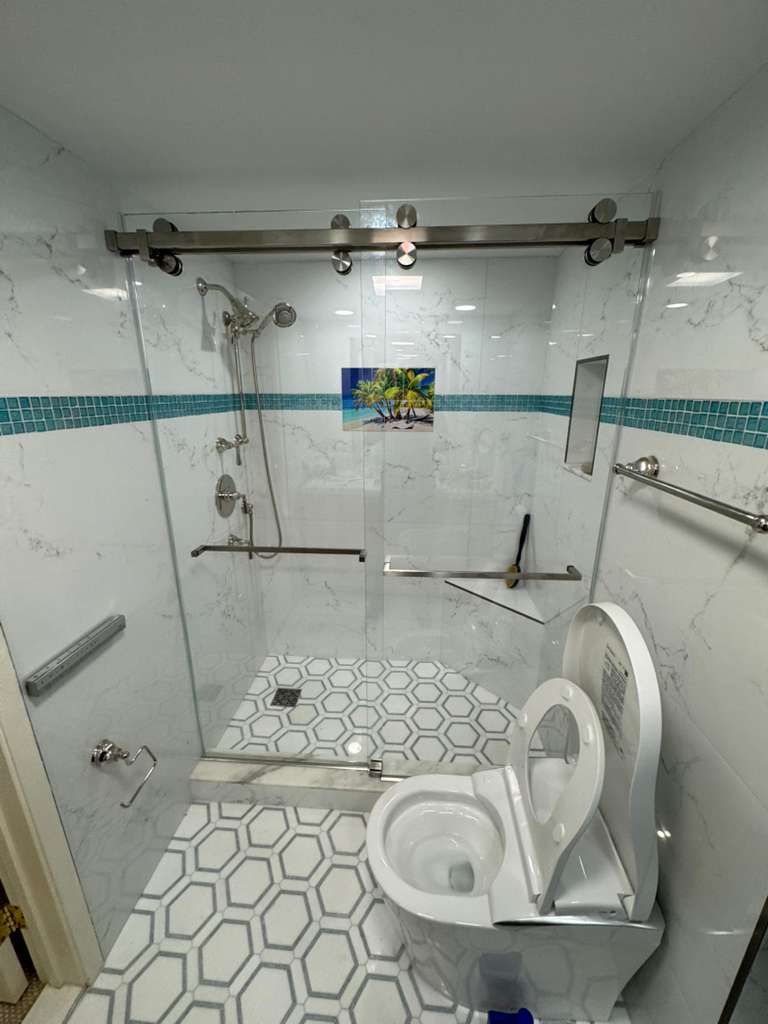 Shower Enclosure | North Ocean Blvd Residence