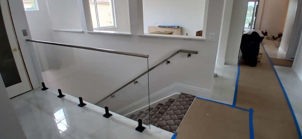 High-quality glass railing for safety and style in modern homes and commercial spaces.