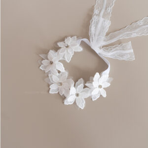 Diadema encaje flores