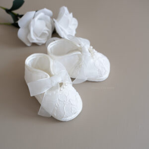 Zapatos Bautizo Romance -Blanco Hueso