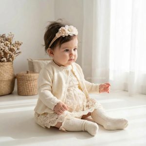 suéter tejido con corte princesa