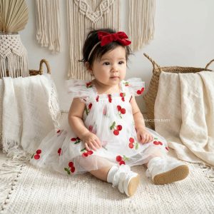 Mameluco tull cereza